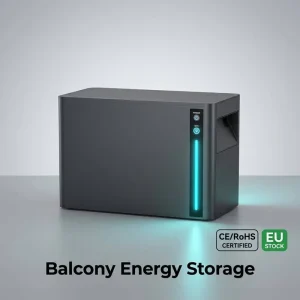 2kWh DC Balcony ESS Battery PV Charging IP65 Stackable Solar Home Storage CE Smart App