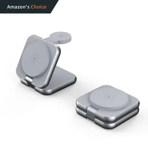 Smart 3+1 Foldable Magnetic Wireless Charging Station, 10W Fast Charging for Multiple Devices
