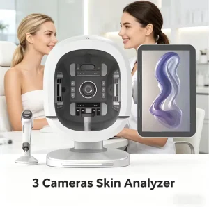 3 Cameras Facial Tester Skin Detector 3D AI Intelligent Facial Skin Analysis Machine with WiFi EU US Plug Compatible