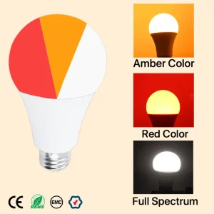 3 Color Change 3/5/7/9/11W A19 E26 E27 4000K Natural Sunlight Full Spectrum Light Bulb For Indoor Bedroom Led Bulb