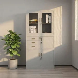 3 Drawer Large File Cabinets with Detachable Structure Key Lock Adjustable Shelves Factory Direct Sales Customization Available