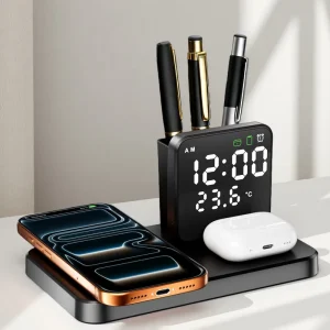 3 In 1 Wireless Charging Station Magnetic Fast Charger For Smart Watch For Earphone Multifunction Phone Charging Stand Chargers