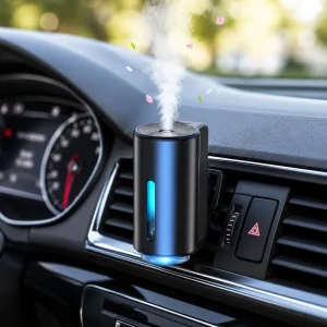 3 Mode 10ml Mini Car air Humidifier Smart Cool Mist Car Air Freshener Diffuser Smart Rechargeable Car Diffuser with 1 Perfume