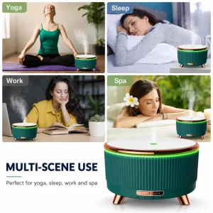 3 Speed Auto ShutOff Smart air Humidifier 500ML USB Rechargeable Ultrasonic Aroma Diffuser 6H Timer Mist Portable air Humidifier