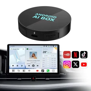 3 in 1 Carplay AI Box Wireless Android Auto Smart USB Adapter Netflix YouTube AirPlay for Auto Distributor OEM