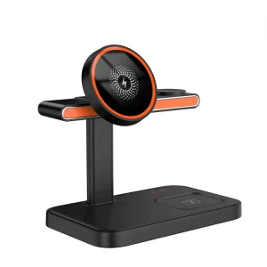 3 in 1 Foldable Wireless Charger Table Stand 10W PD Fast Charger Lighted for Cell Phones