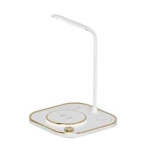 3-in-1 Multifunctional LED Desk and Bedside Lamp with Wireless Charger and USB Charging Station for Mobile Phones