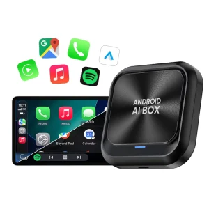 3 in 1 Wireless Carplay Android Auto AI Box Netflix YouTube HDMI for Auto Electronics OEM Bulk