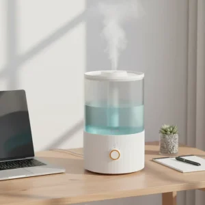 3.3L Desktop Smart Cool Mist Humidifier with LED Ultrasonic Knob Humidity Control Aroma Function Top Fill for Hotel