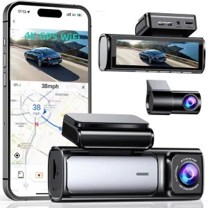 3.59” 4K Dashcam Wifi Dual 4k Front and Rear Camera Car Dvr 4k GPS Dashcam for Car Dash Cam