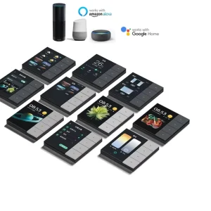 3.5inch Smart Home Control Switch Central Control Screen 4 Gang Multi Control Scene Zigbee Whole House Android Bar IPS