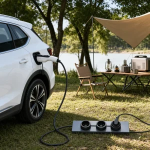 3.5kW Portable EV Charger 16A Mode 2 EVSE 240V Electric Car Charger V2L Adapter Type 2 GB/T Multi Country Plug Socket Rail OEM