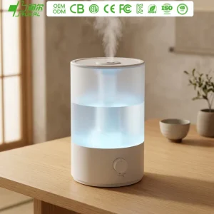 3.8L Warm Mist Humidifier with Negative Ion Plastic Electric Household Desk Top Fill Water Ultrasonic for Large Rooms