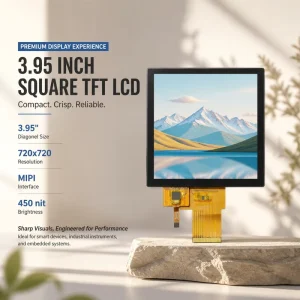 3.95 Inch IPS Tft Touch Panel 720×720 Resolution square Lcd Display Vivid Color MIPI Interface 450 Nit Lcd Module for Smart Home