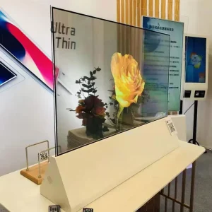 30-77″ OLED Transparent Touch Screen Monitor LCD Digital Signage Advertising Player Smart Showcase for Museum Exhibition