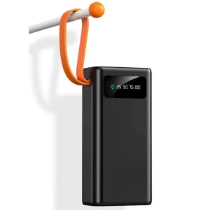 30000mah Illumination 50000mah Camping Power Banks 4 Outputs Charger Travel Powerbank Digital Led Power Bank for Smart Device