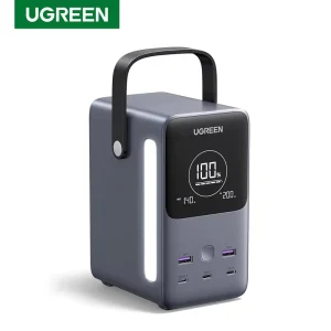 300W 48000mAh Portable Outdoor Indoor Charger Power Bank Smart Digital Display 153Wh 5 Ports Battery Pack with SOS Mode