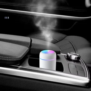 300ml Portable Mini USB Smart Humidificador Rainbow LED Lamp Humidifier Personal Space Ultrasonic Cool Mist Car Humidifier