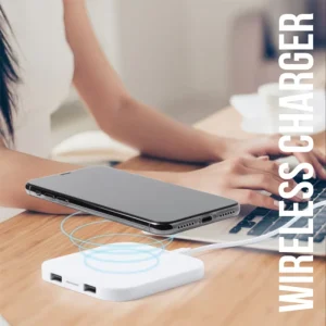 New Wheat Straw Wireless Charger, 30W, 5V/2A, 3-in-1 Mobile Phone Charger, Multiple Colors Available, Flame-Retardant Material