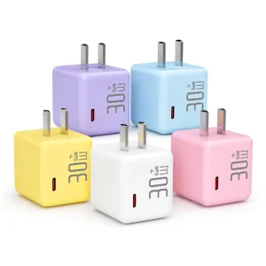 30W GaN Fast Charger Single Port US Plug Wall Adapter Compact Power Supply for Mobile Devices Travel Home Office