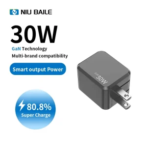 30W GaN PD3.1 Fast Charger (Gift Box Edition) Foldable 0.9m Cable; Fire-resistant Anti-drop Universal Adapter for Phone Devices