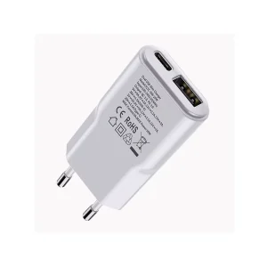 30W GaN USB-C PD QC Fast Charger EU Plug Compact Wall Adapter for Business Travel