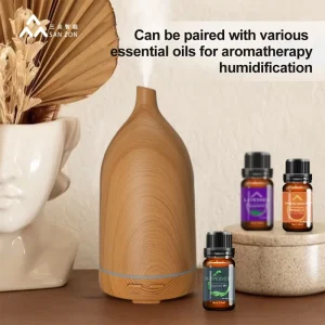 30dB Silent Vase shaped with 110ml Humidifier Aromatherapy Colorful Night Light for Home Hotel SPA Fragrance Diffuser