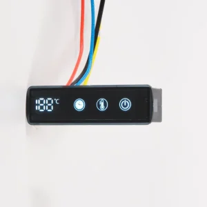 30mm Black Extra Long Control Unit Square Touch Screen Programmable WIFI TUYA APP Control Smart Towel Warmer Thermostat