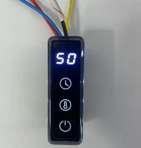 30mm Square All in One Freestanding WIFI Digital Display Smart Programmable Electric Towel Warmer Controller with Timer Shut Off