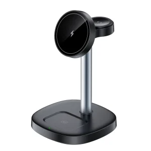 3-in-1 Multifunctional Fast Wireless Charging Stand, 15W 3-in-1 Foldable Wireless Charger for Phones