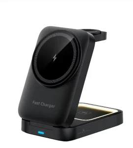 Trend 3-in-1 Foldable Magnetic Wireless Charger for Phone, Watch and Earbuds