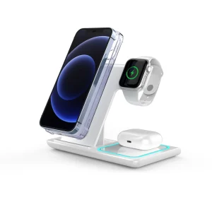 3-in-1 Wireless Charger with Fast Charging Support, Multifunctional Wireless Charging