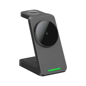 3-in-1 Wireless Charging Station, 15W Fast-Charging Magnetic Wireless Charger Stand, Suitable for Multiple Devices