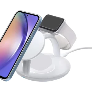 3-in-1 15W Magnetic Wireless Charging Station for 12/13/14/15 Wireless Fast Charging
