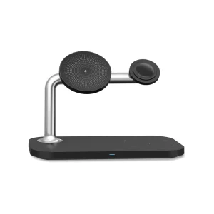 New 3-in-1 Wireless Charging Station for Multiple Devices, 15W Fast Magnetic Charger Stand for iPhone 16, Watch, and Airbuds