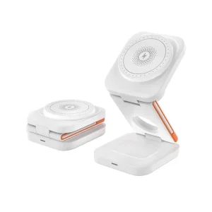 New Hot-Selling 3-in-1 Wireless Charging Station, Portable Foldable Magnetic Wireless Charger for iPhone, AirPods, and Apple Watch