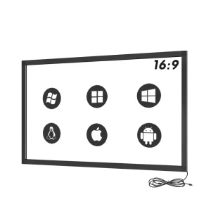 32-98 Inch USB IR Touch Screen Frame Interactive IR Multitouch Screen Frame For Smart TV & Self-Service Kiosk Displays Solutions