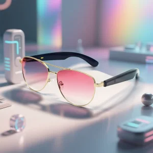 32 Gold Black Pilot Audio AI Smart Glasses New Trending Classic Style for Outing Driving BT Connectivity Consumer Electronics