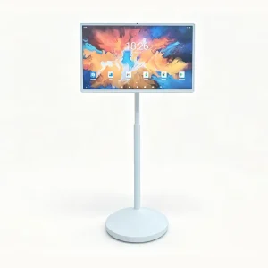 32 Inch 1080P Movable Smart Display with Android OS Portable Smart Home Screen Rolling Stand Full HD Touch Monitor