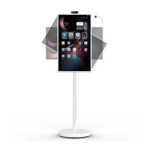 32 Inch NFC Android 12 TV Floor Stand LCD 5MP AF Camera for Retail Store Elevator Education Use