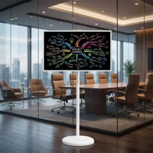 32 Inch Portable Android Smart TV IPS Touch Screen HDTV Wi-Fi for Multi-scene Device for Office Meeting & Home Entertainment