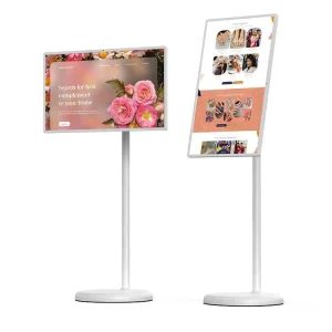 32 Inch Portable Android Smart TV Touch Screen Wireless Monitor Interactive Display with Stand Rotatable
