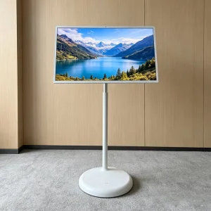 32 Inch Smart Portable Rolling Touch Screen All in One Android Mobile Display with WiFi Bluetooth Home Entertainment