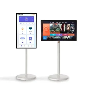 32 Inch Smart Touch Screen Wireless Display Android LCD Monitor with Built in 5H Battery Life Moveable Next to Me