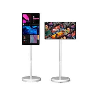 32″LED Full HD Digital Signage Indoor Android 13 Advertising Display Portable Movable Touch Screen Smart TV for Office Hotel Use