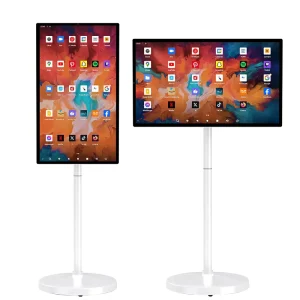 32 inch Smart Portable Touch Screen All in One for Streaming Office Karaoke Movable Standing Tablet Display IPS Panel 8GB RAM