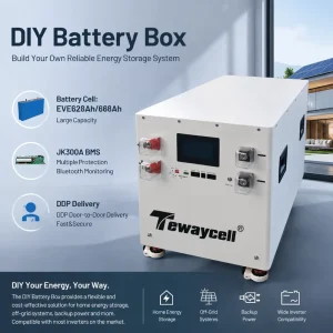 32 kwh High Capacity 48V 51.2V 16S 32Kwh MB56 DIY Battery Box JK V19 300A BMS Diy Kit Case for Home Solar Storage Systems