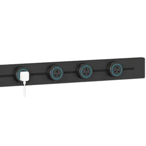 32A 8000W UK/US/EU Multi Plug Universal Smart Oiifce Kitchen Wall Sliding Power Track Socket