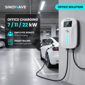 32A Electric Vehicle Charging Station 11KW 22KW 3 Phase Type2 Red CEE Socket AC EV Charger App Control Wallbox Charger
