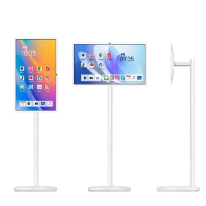 32inch Floor Standing Interactive Built in Battery Android Smart Portable All in One Pc Display